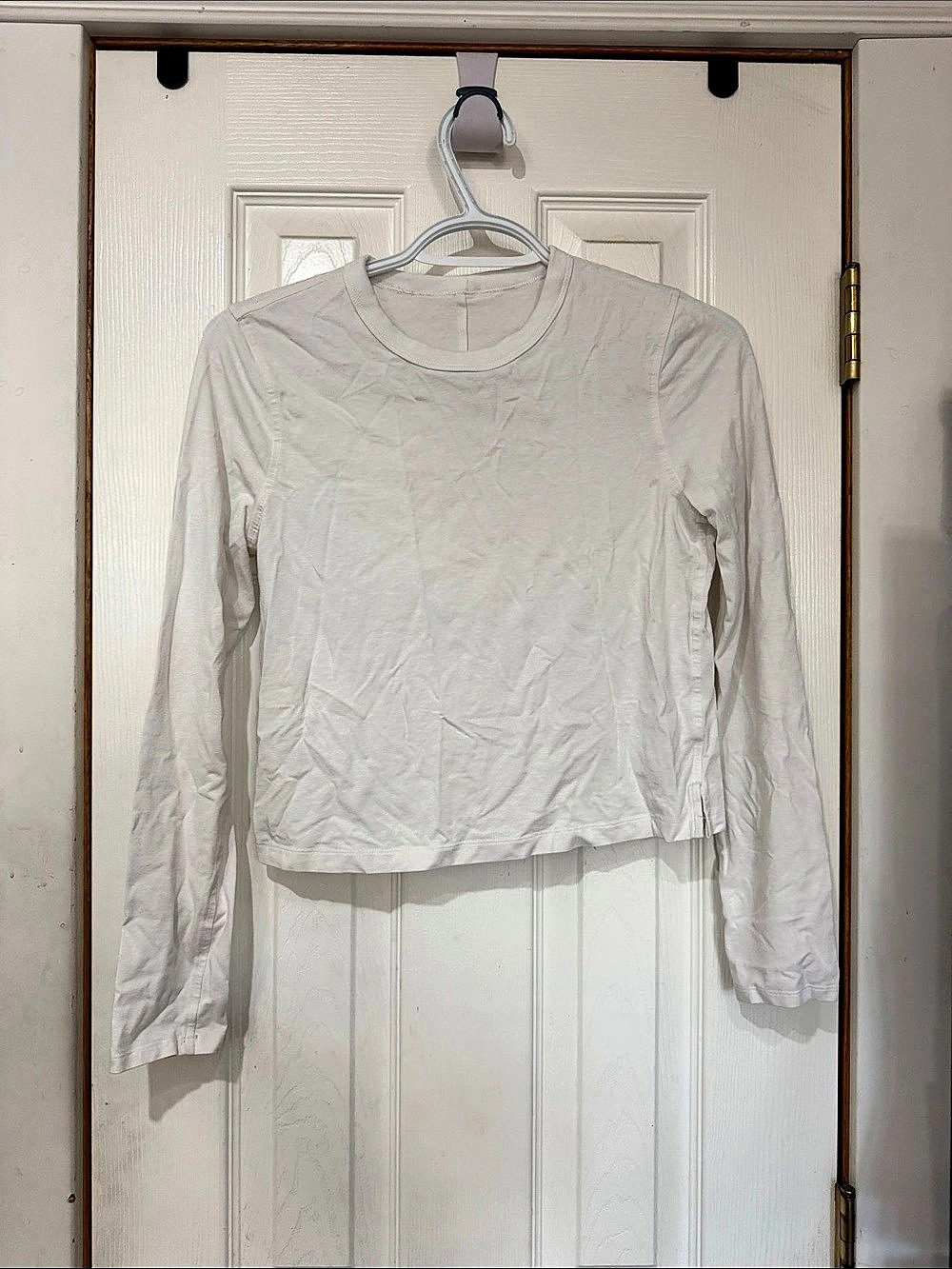 Lululemon Swiftly Tech Cropped Long-Sleeve Shirt 2.0 White